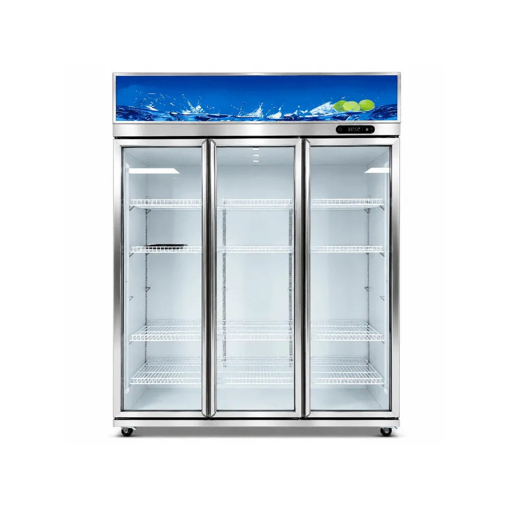 Three-Door Commercial Display Refrigerator