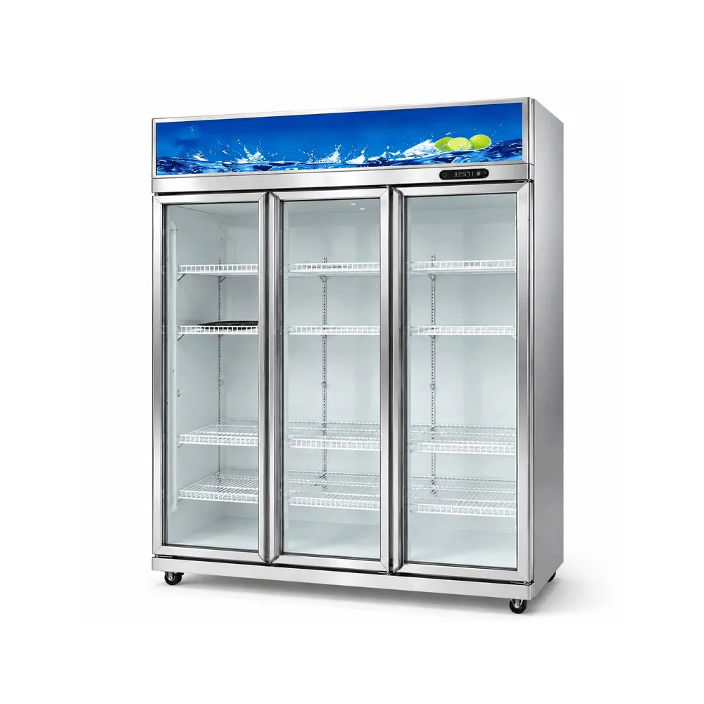 Three-Door Commercial Display Refrigerator