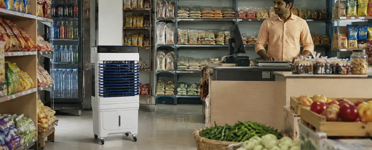 55L smart Rechargeable air cooler fan