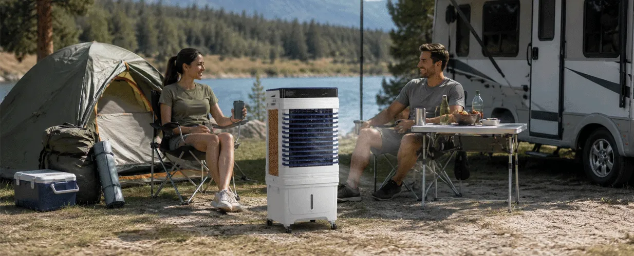55L smart Rechargeable air cooler fan