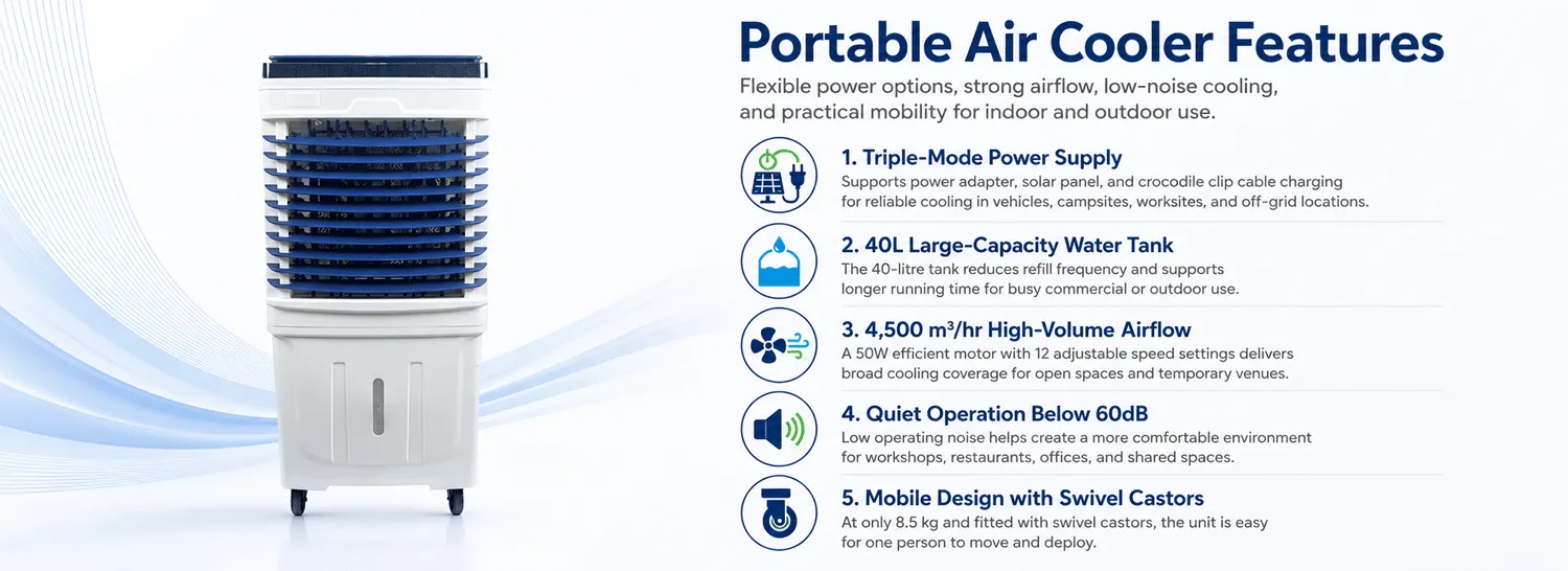 Household Rechargeable air cooler fan