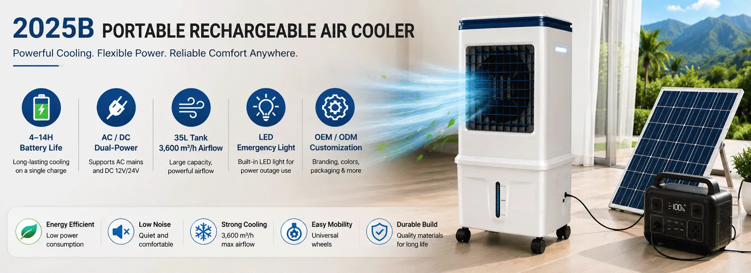 Portable Rechargeable air cooler fan