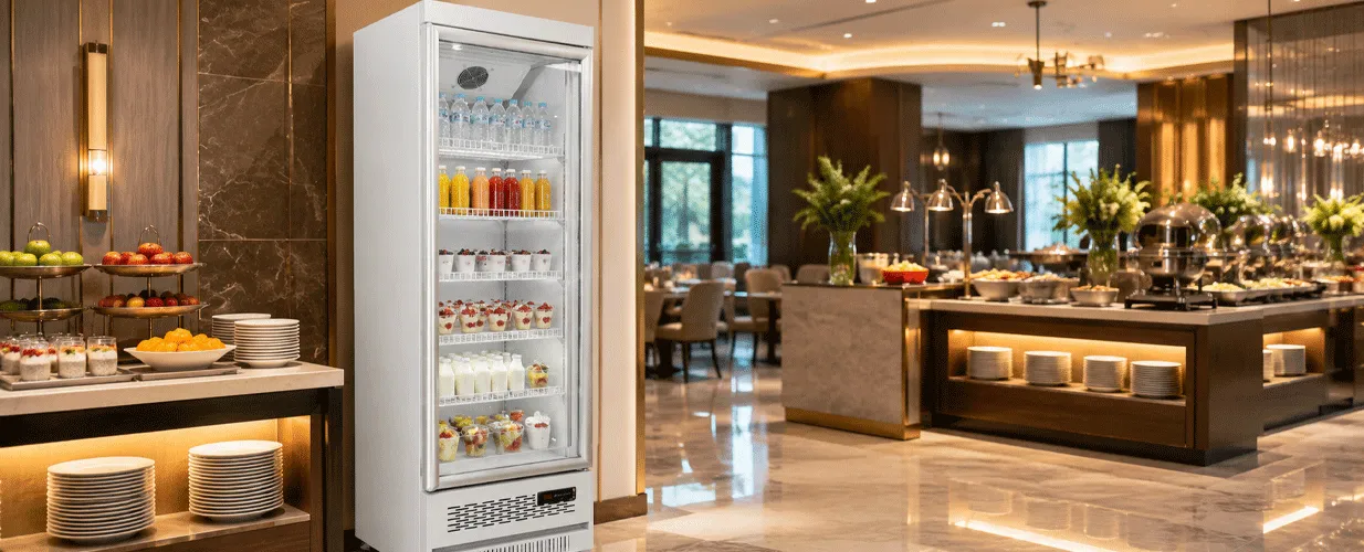 Flat-Top Single-Door Display Cabinet