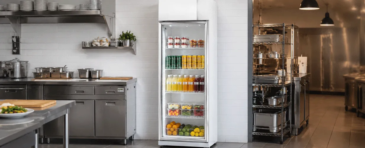 Commercial Single-Door Display Cabinet