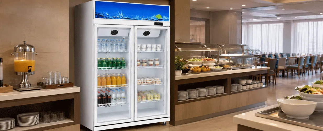 Commercial Double-door Display Cabinet
