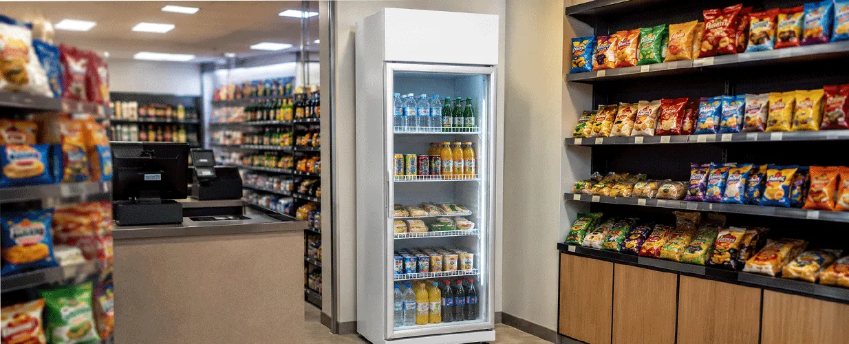Commercial Single-Door Display Cabinet