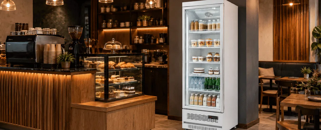 Flat-Top Single-Door Display Cabinet