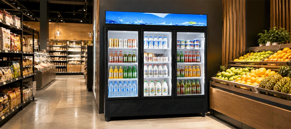 Three-Door Display Cabinet