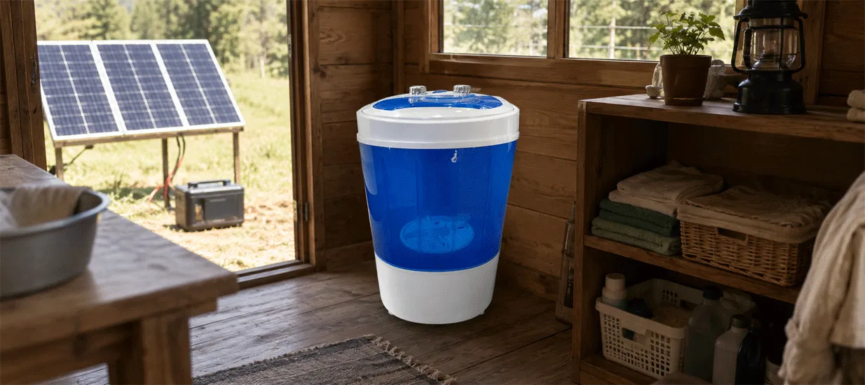 DC mini semi automatic washing machine