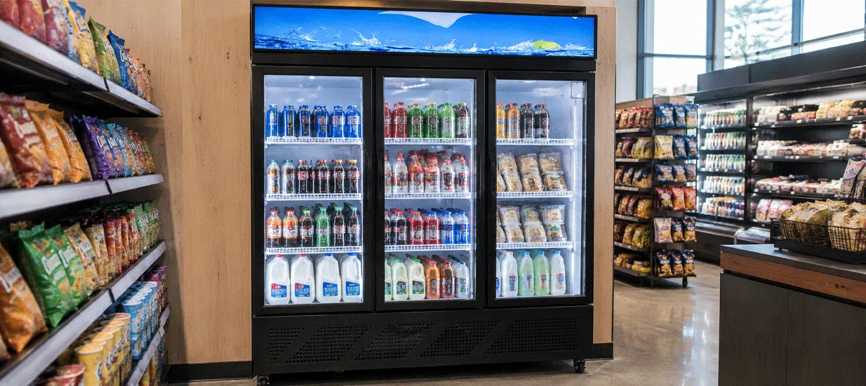 Three-Door Display Cabinet